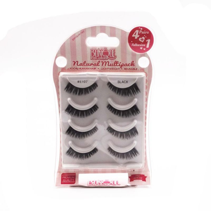 Cosmetics eyelash clamshell blister with paper card