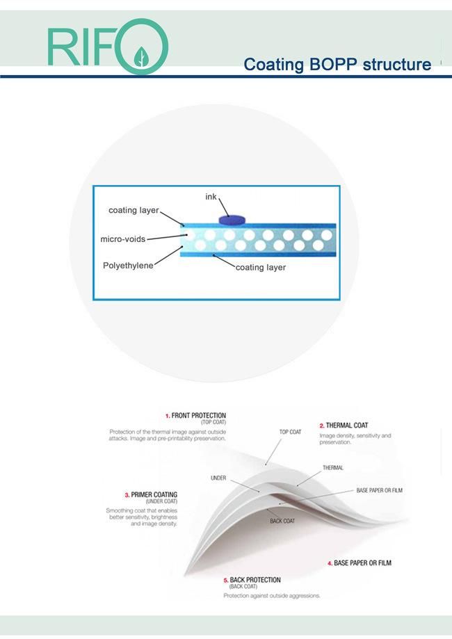 Printable PP Synthetic Paper for Self Adhesive Label Face Materials