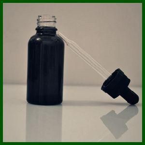 30ml Black Translucent Childproo Fcap Dropper Glass Smoke Oil Bottle