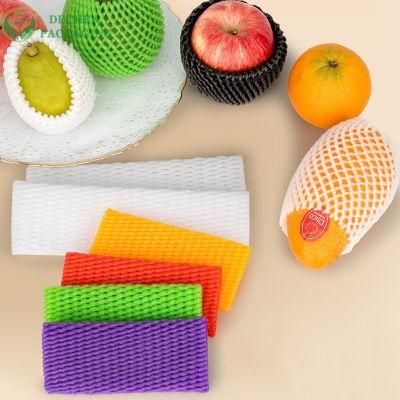Expandable Protective Polyethlene Foam Mesh Fruit Netting for Single Apple
