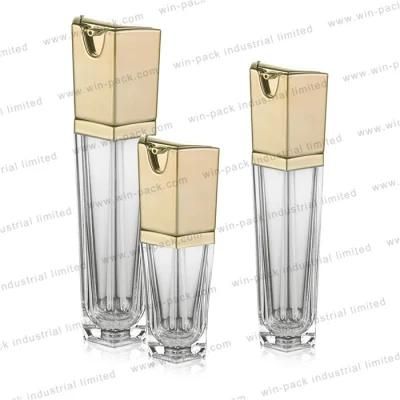 Hot Sale Clear Empty Lotion Acrylic Bottle 20ml with Pump in Factory Price