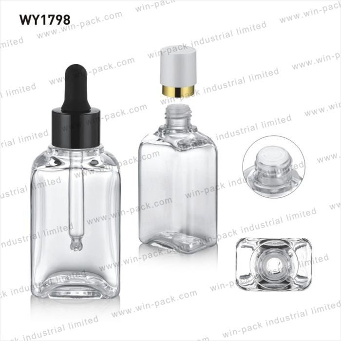 Empty Clear Cosmetic Plastic Dropper Bottle 70ml 100ml with High Quality Low Price