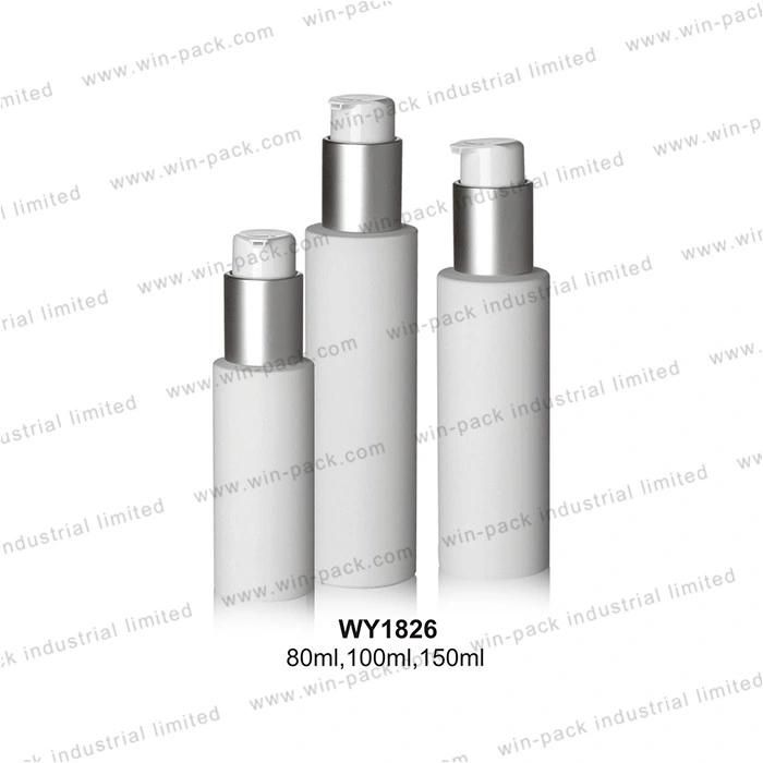 100ml 150ml White Plastic Bottle with Lotion Pump for Cosmetic Packaging