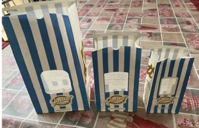 Resealable Tin Tie Packaging Paper Popcorn Bags