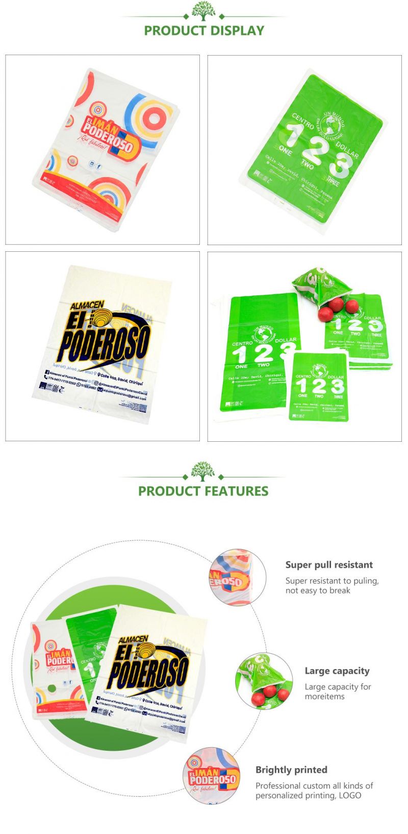 PLA+Pbat/Pbat+Corn Starch Biodegradable Bags, Compostable Bags, Vegetable Bags for Factory