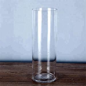 Round Clear Cylinder Glass Vase