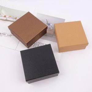 Spot Black Belt Packaging Box Customized Kraft Paper Heaven and Earth Cover Lipstick Gift Box Square Gift Box