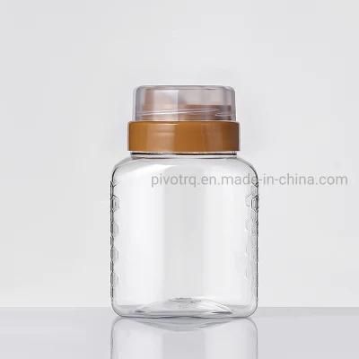 300g Pet Food Grade Plastic Honey Bottle with Reflux Inlet Design Cap