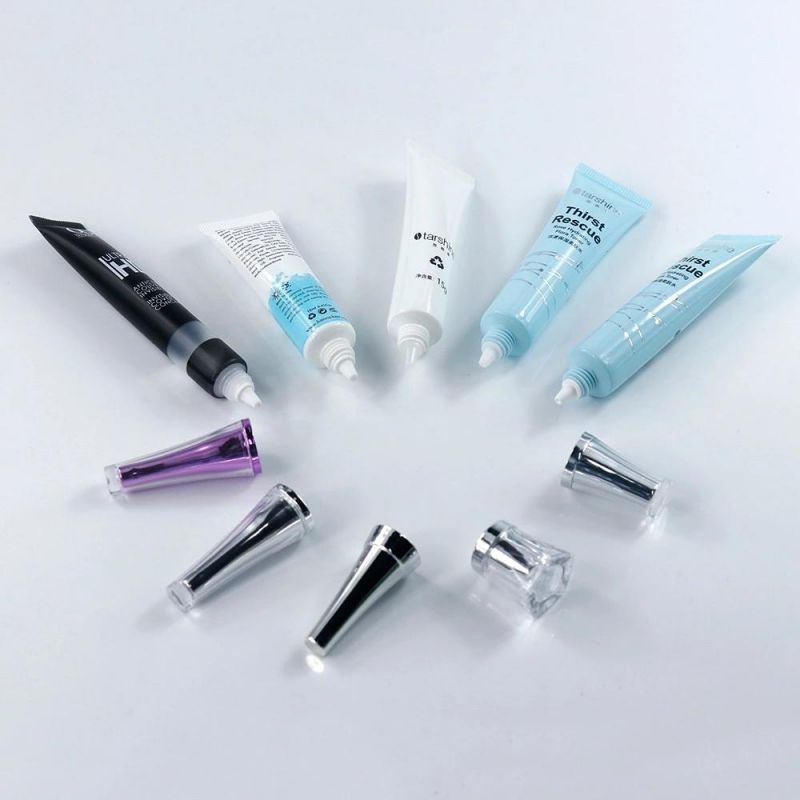 Soft Touch Plastic Cosmetic Hoses Packaging for Skin Care Clear Tube