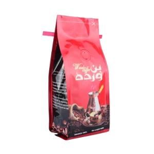 Custom Design 250g 340g Matte Glossy Printing Coffee Packaging Bag Resealable Tin Tie and Valve Packaging Bag