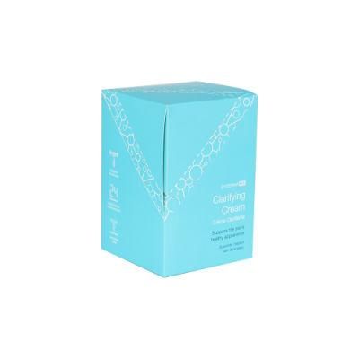 Bright Blue Recycled Paper Cardboard Carton Folding Storage Box for Delivery