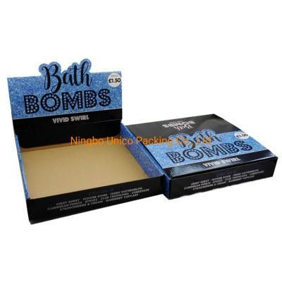 Color Printed E Flute Corrugated Counter Display Box