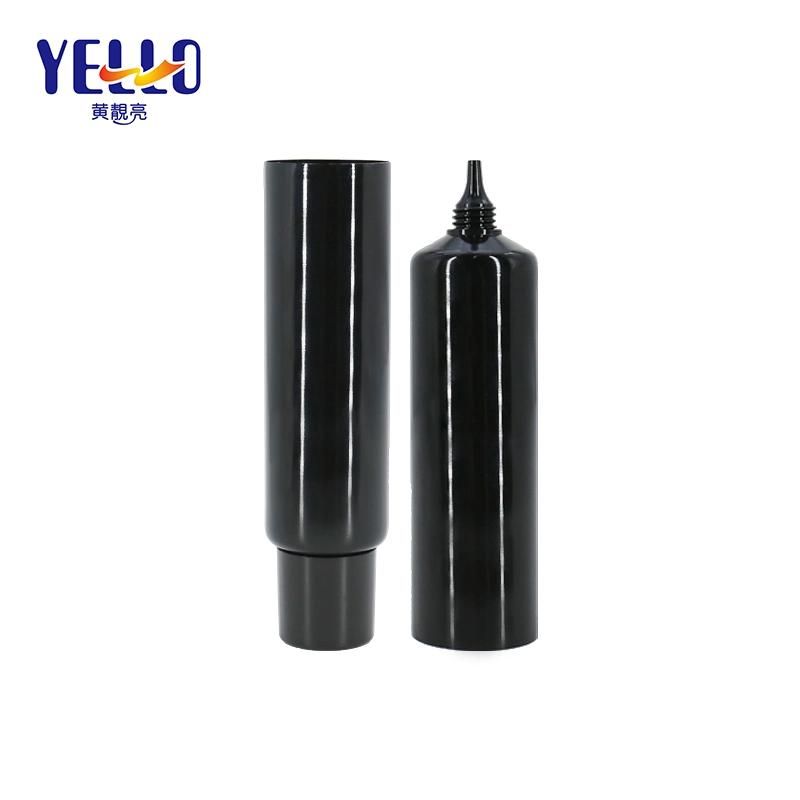 Hot Selling Black Round Cream Tubes with Nozzle Head