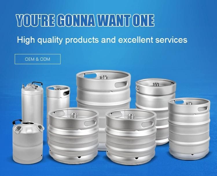 Homebrew FDA 304 Stainless Steel Type Spear 20 Bbl Brewhouse 20L Us Standard Brewery Kegs for Sale Beer Barrel 1/6 Bbl