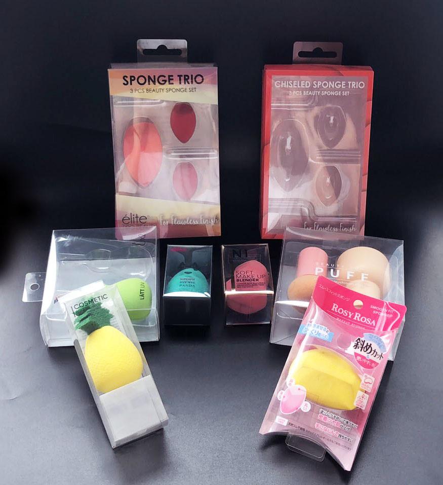 Customized clear Packaging Plastic Box cosmetic box for make up blender