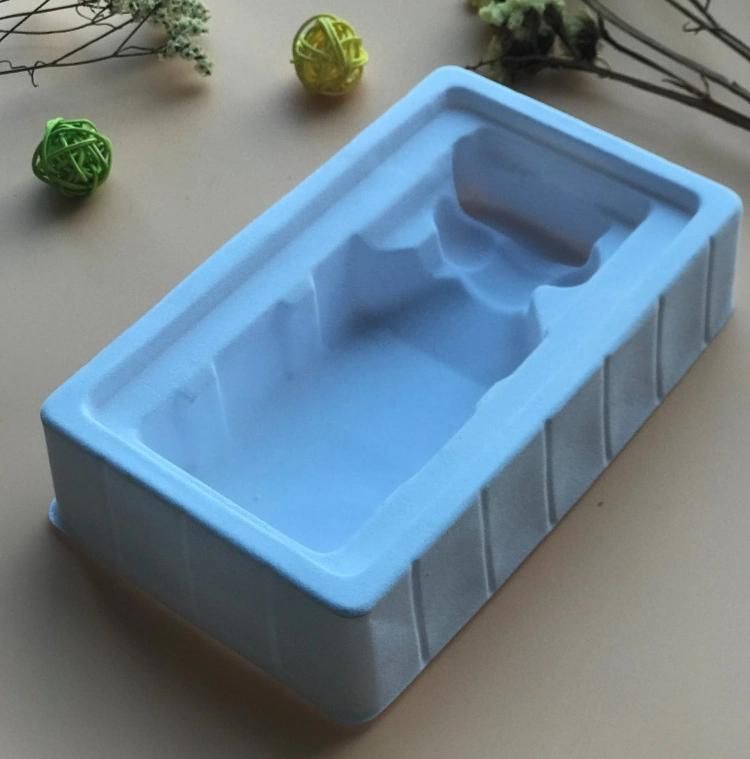 White color Flocking blister for cosmetic products packaging