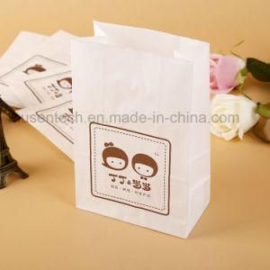 Pantone Color Printing White Kraft Grocery Paper Bags for Packing