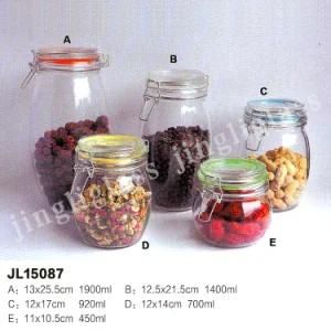 Glass Storage Jar / Clip Cap Glass Jar