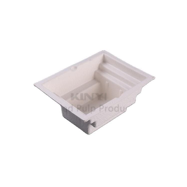 Sustainable Bio Degradable Suagarcane Bagasse Molded Paper Pulp Packaging Tray