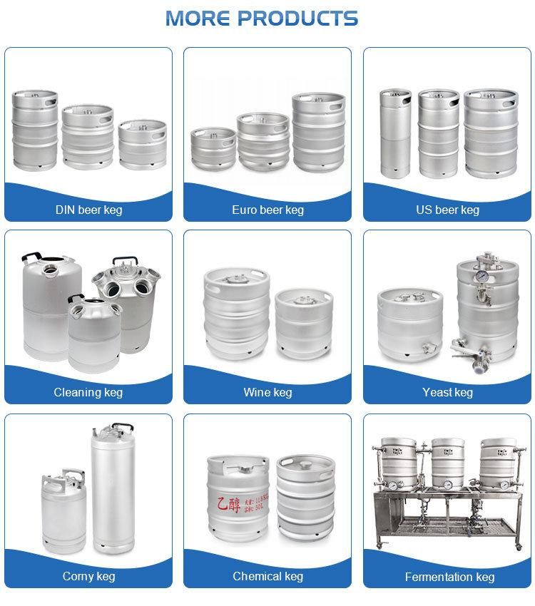 Homebrew Stainless Steel 304 Beer Keg 2L 3.6L 4L 5L 10L Mini Draft Beer Growler Beer Barrels with Sleeves Mini Keg Growler