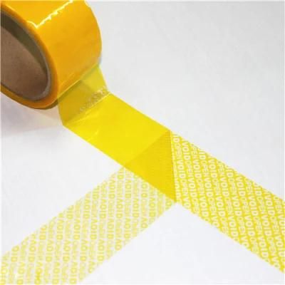 Printing Tamper Evident Carton Sealing Adhesive Security Void Open Warranty Tape