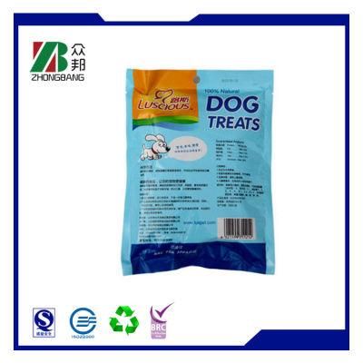 Custom Printed Zip Lock Dog Food Plastic Packaging Bag