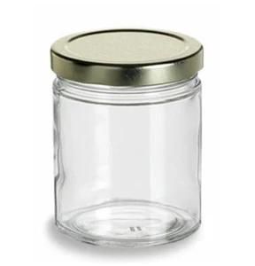Ceekie Wholesale Round Shape Straight Round Glass Honey Jar Honey Bottle Jam Jar