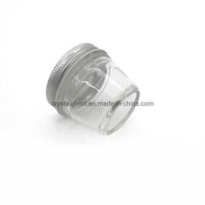 Food Grade Luxury Glass Small Bottom 100ml Glass Mini Jar