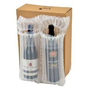 Plastic Inflatable 2 Bottle Pack Air Column Bag for Logistics Protection