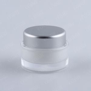 50g Acrylic Cosmetic Cream Jars Yellow Plastic Jar with Lid
