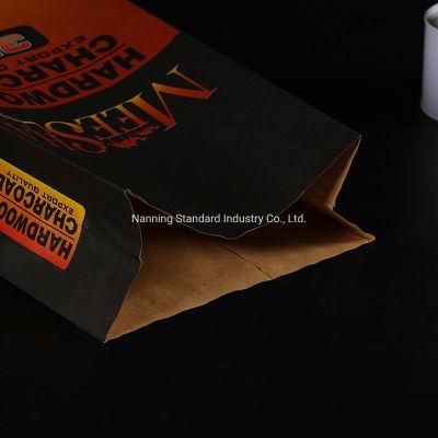 Customizd Colorful Printing 2layer BBQ Briquettes Charcoal Packaging Bag Paper