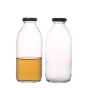 Small and Safe Empty Clear Round High Reputation Glass Water Bottle 350ml