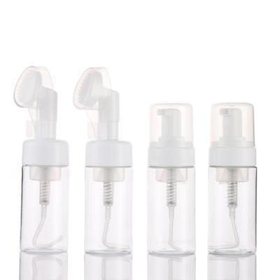 120ml White Round Pet Plastic Foam Bottle 4oz for Cosmetic Cleaning