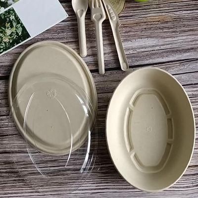 Sugar Cane Compostable Biodegradable Disposable Sugarcane Bagasse Paper Plates Tableware