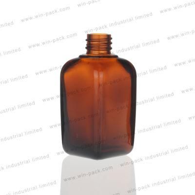 15ml 20ml 30ml 50ml 130ml Amber Glass Bottle Dropper Botlle Round Shoulder Shiny Alum Gold Collar Black Silicone Rubber Cosmetic Bottle