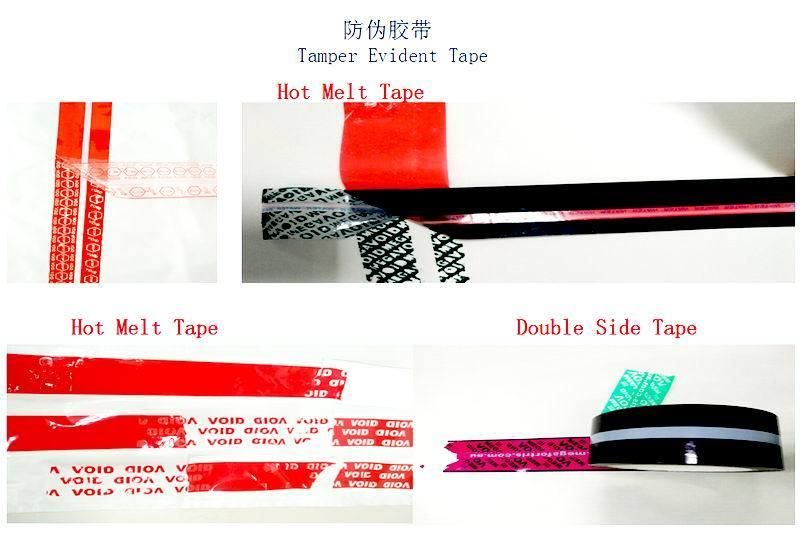 Security Void Tamper Evident Hot Melt Bag Sealing Tape