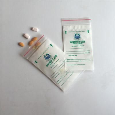 LDPE Mini Small Pill Packaging Bags LDPE Zip Lock Plastic Bags for Medicines
