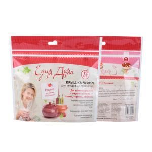 Smell Proof Mylar Zipper Pouch Bag for Baby Food Packaging with Clear Window Stand up Pouch