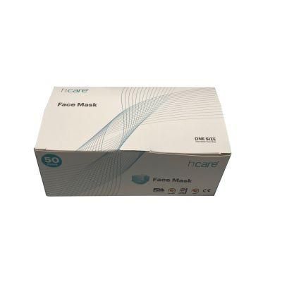 Accept Custom Printed Logo 350g White Card Medical Dust Masks Shipping Box Colorful Mask Packaging Box