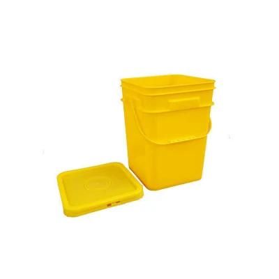 Customized Logo Food Grade Square Plastic Pails