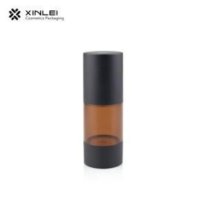 Wide Application 50ml Amber Color Cosmetic Bottle with Black Bottom