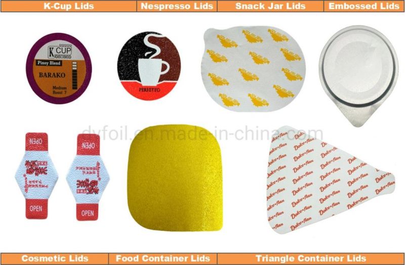 Aluminum Lidding PP Film Laminated Used for Cup Seals Lids