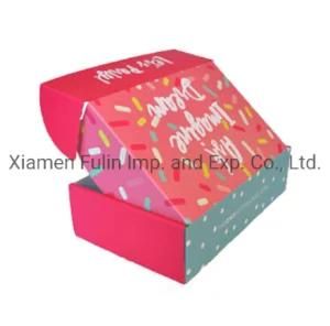 Pink Recycled Clothes Customized Wholesale Express Mailing Packing Box