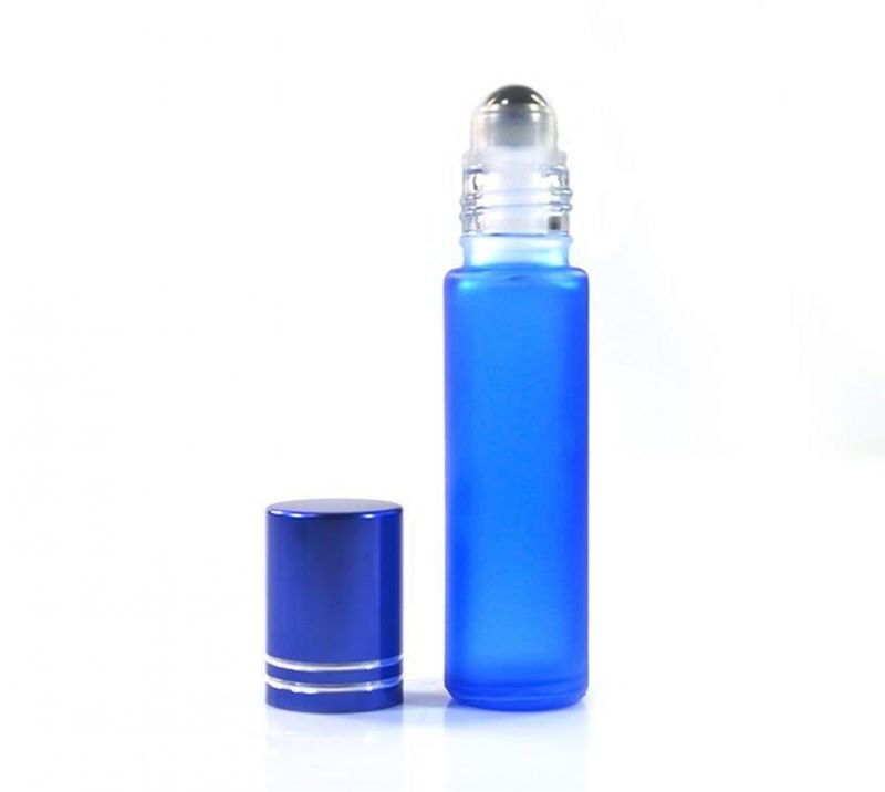 10ml Roll on Glass Bottle with Glass/Metal Ball for Perfume Essential Oil Amber/Pink/Blue/Green/Glass Roller Bottle Sample