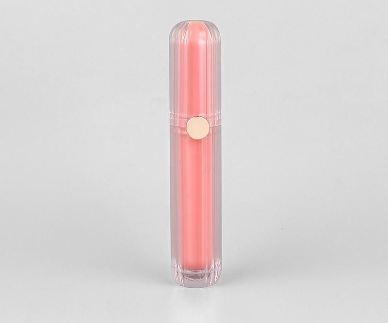 Luxury 4ml Pink Frost Cosmetic Liptint Lipgloss Tubes Custom Lip Gloss Packaging Container