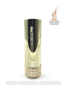 Luxury Shiny Gold Cosmetic Containers Round Lipstick Tube for Makeup