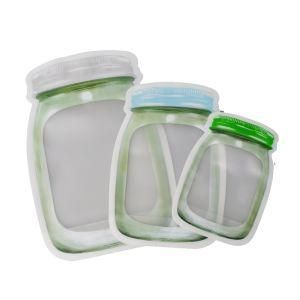 Jar Bag Transparent Stand up Ziplock Plastic Bag