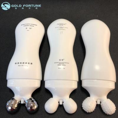 200g Empty Custom Cosmetic Massage Tube Packaging with Roller Ball for Bust Serum