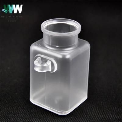 Personal Care ABS Plastic Bath Salt Square Packaging Bottle