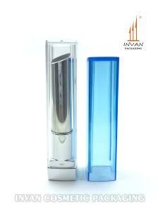 Clear Cap or Blue Transparent Cap Square Lipstick Case Cosmetic Container